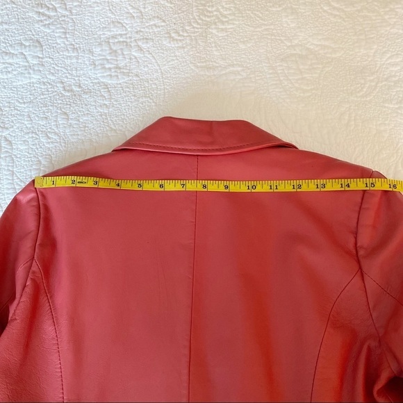 Bradley Bayou 100% Leather Peplum Ruffle Zip Front Jacket - XXS - Picture 14 of 15